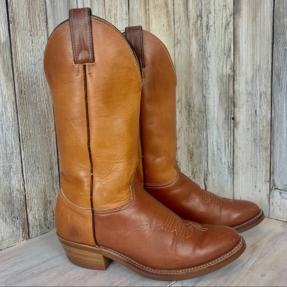 Vintage Shoes - Abilene Brown Cowboy Boots